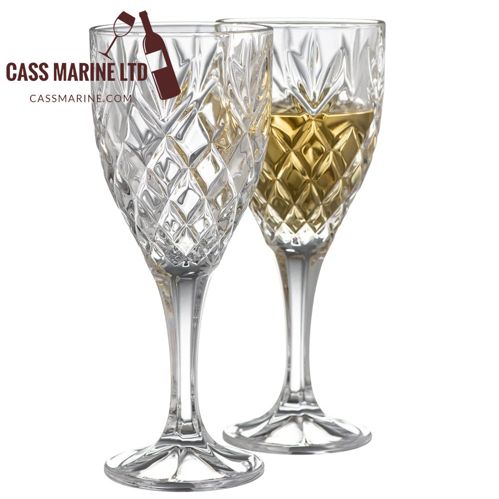 Galway Crystal Renmore Goblet Pair