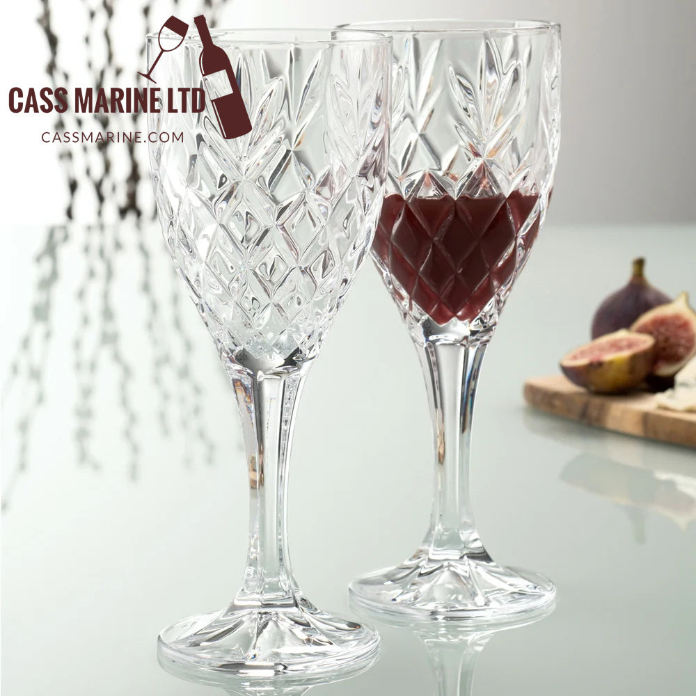 Galway Crystal Renmore Goblet Pair